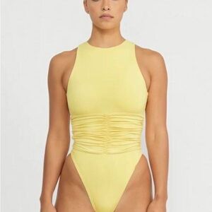 NWT RIOT Swim Jace One Piece in Canary Yellow, Size XS